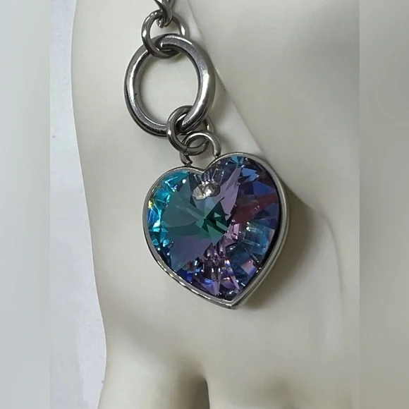 𝙿𝚂𝚂 𝙲𝚞𝚛𝚋 𝙲𝚑𝚊𝚒𝚗 𝙱𝚛𝚊𝚌𝚎𝚕𝚎𝚝 𝚠/𝙷𝚎𝚊𝚛𝚝 𝙲𝚛𝚢𝚜𝚝𝚊𝚕 💙💜 - Picture 4 of 4